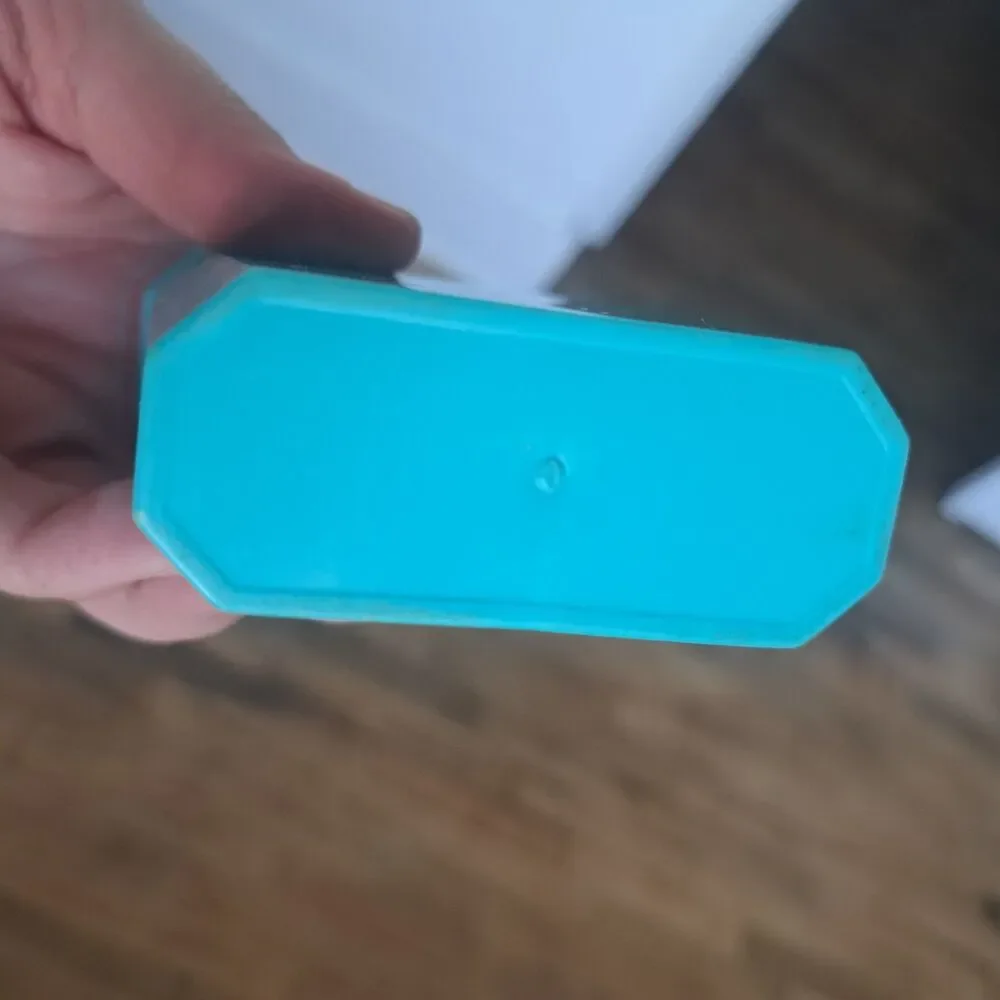 Vintage Vernco 2 in 1 Turquoise Teal Blue Plastic Bakelite Salt Pepper Shaker